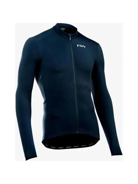 Koszulka rowerowa Northwave Fahrenheit długi rękaw jasny S czarny