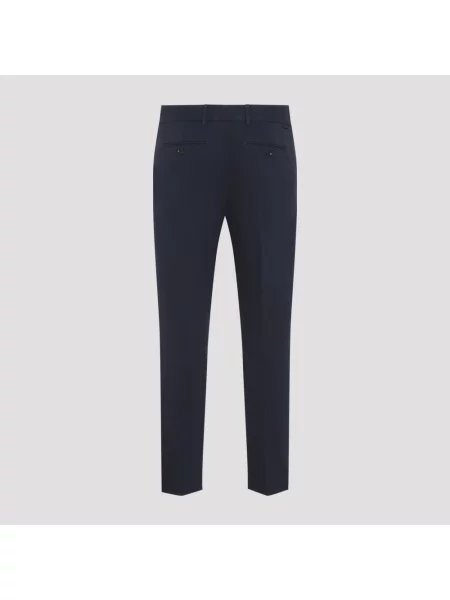 Сhinosy Tom Ford ze stretchu niebieskie