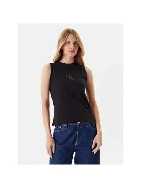 Calvin Klein Jeans Felső Regular Fit fekete