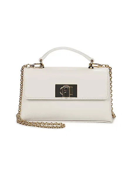 Mini crossbody torbica Furla bež