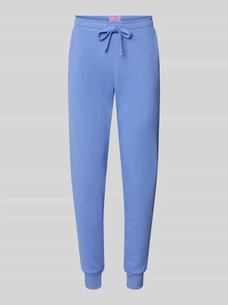 Spodnie dresowe z elastycznym pasem Christian Berg Woman niebieskie
