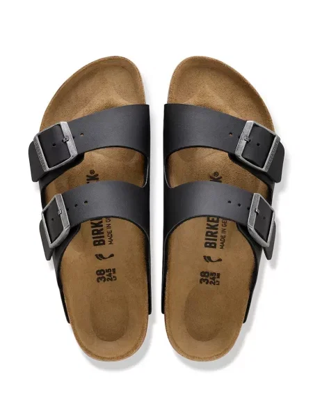 Birkenstock bőr papucs Arizona fekete