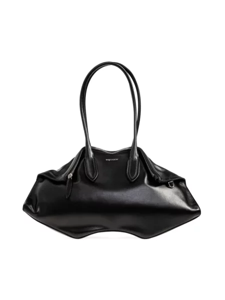Torebka Alexander Mcqueen skórzana czarna