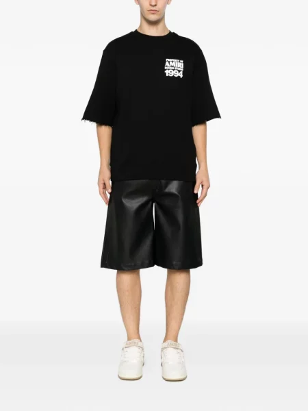 Tricou Amiri cu imagine negru