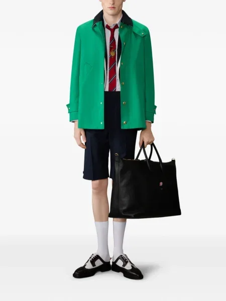 Sacou Thom Browne cu broderie albastru
