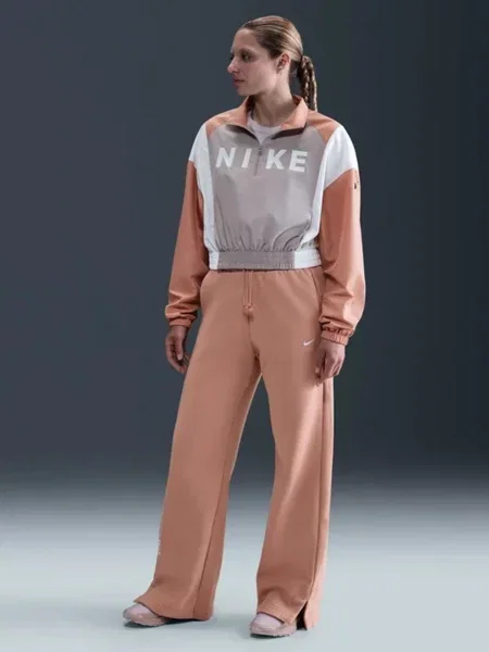 Кофта NIKE W NSW CLSSC WVN REMIX LTWT PO сіро/бежевий бежевий