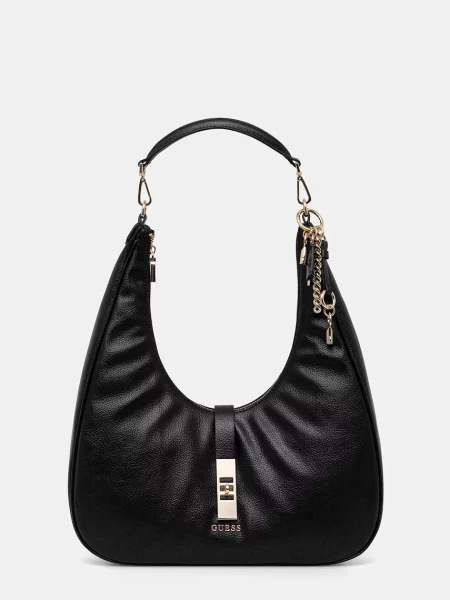 Geanta hobo Guess negru