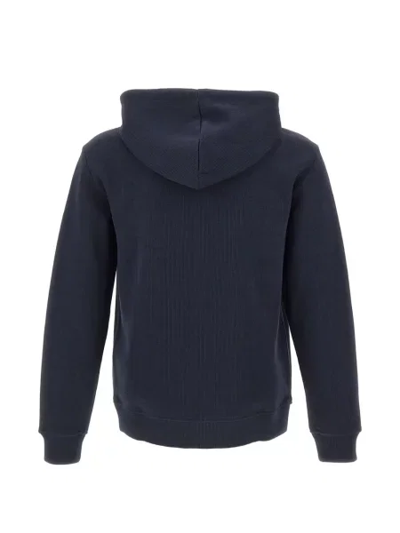 Hoodie Ea7 Emporio Armani με αυτόγραφο μπλε