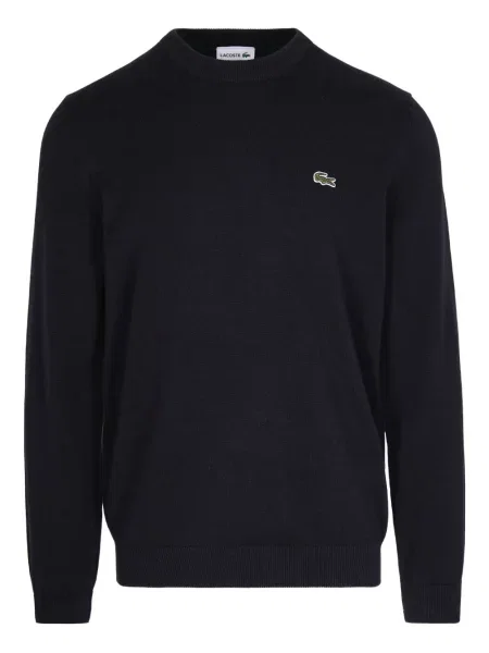 Pulover Lacoste cu autograf negru