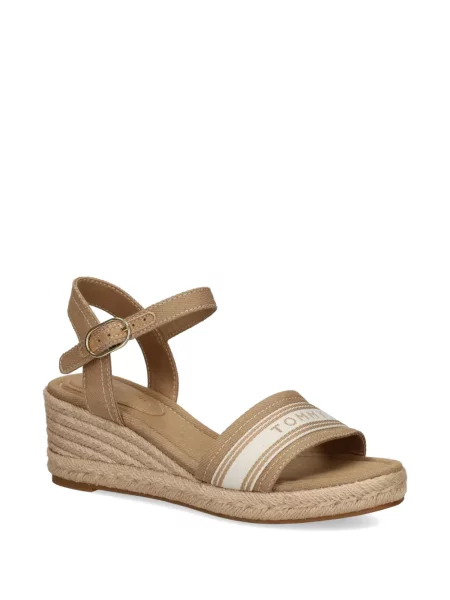 Éksarkú pántos espadrilles Tommy Hilfiger autogrammal