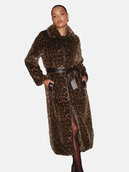 Lipsy Palton de primăvară-toamnă / maro bej