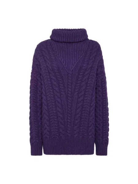 Sweter Philipp Plein fioletowy