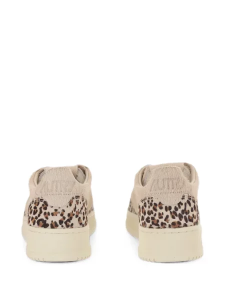 Sneakerși Autry cu șireturi cu imagine cu model leopard