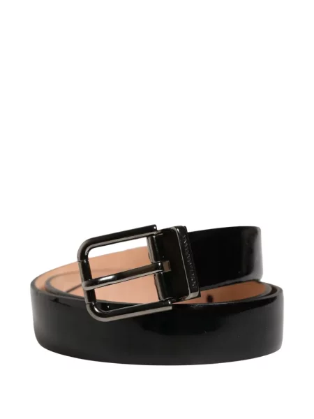 Cu centură curea Dolce & Gabbana din piele cu cataramă negru