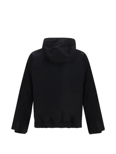 Lung hanorac cu glugă Sacai negru