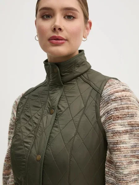 Стеганый жилет Barbour зеленый