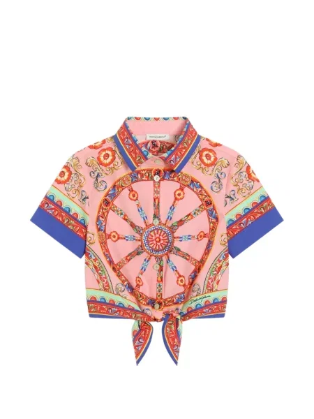 Koszula dziecięca Dolce And Gabbana różowa
