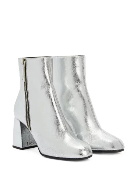 Cizme scurte Giuseppe Zanotti din piele argintiu