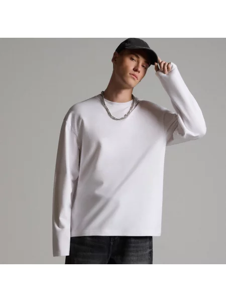 Лонгслив Cropp белый