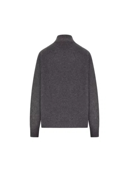 Sweter z golfem Max Mara do golfa szary