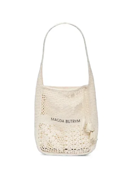 Geantă shopper Magda Butrym cu model floral cu aplicații