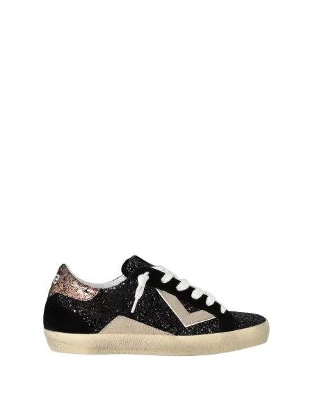 Sneakersy 4b12 skórzane czarne