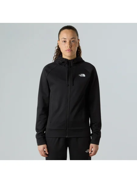 Bluză pentru femei The North Face Reaxion Hooded Full Zip black heather negru