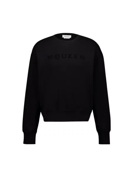 Bluza nierozpinana Alexander Mcqueen z logo czarna
