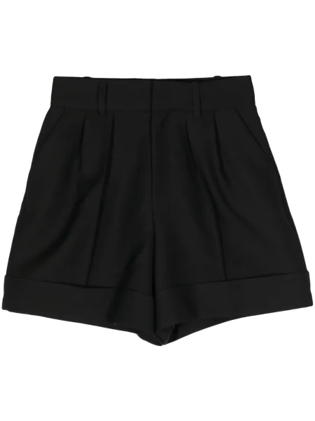 Pantaloni scurți Dice Kayek cu talie înaltă de lână negru