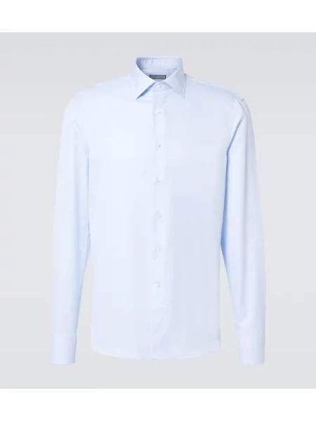 Srajca Canali poplin modra