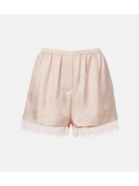 Pantaloni scurți Róhe de mătase roz