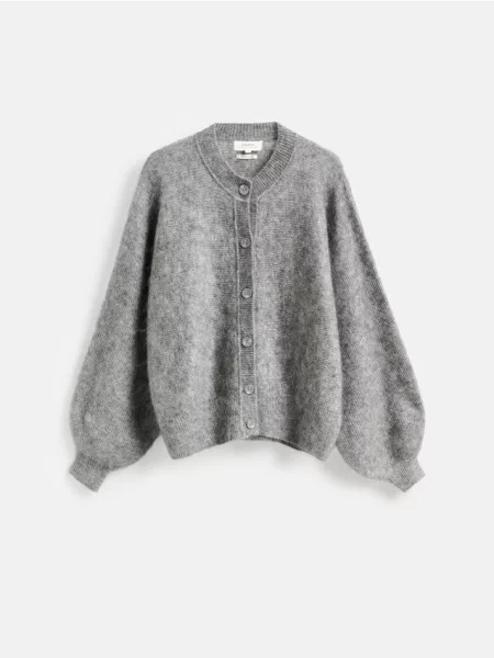 Reserved Cardigan cu mohair gri-neutru gri