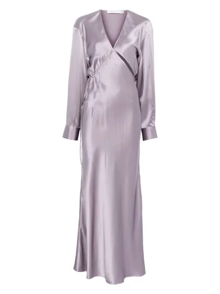 Rochie maxi Christopher Esber de mătase de costum violet