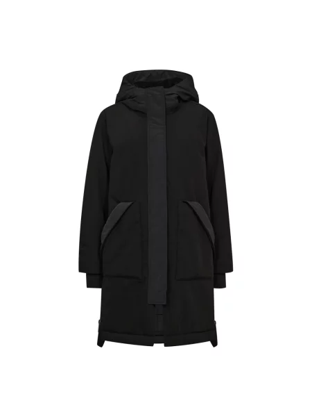 Płaszcz Mos Mosh z kapturem czarny