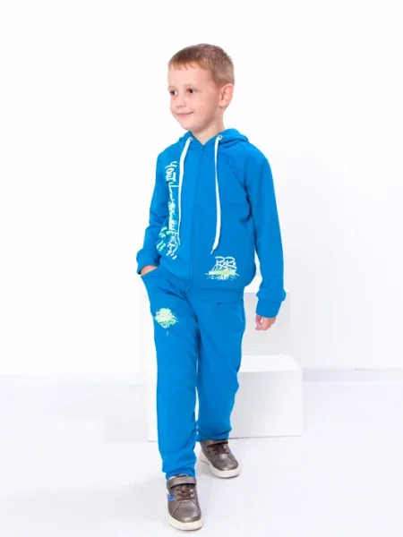 Дитячий Спортивний костюм Носи своє бавовна/поліестер синій