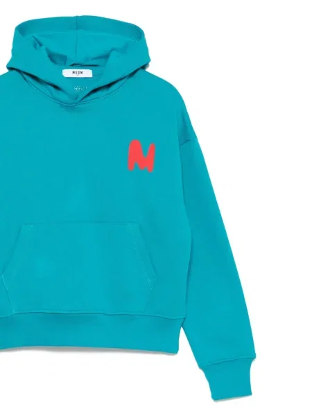 Bluza z kapturem dziecięca Msgm niebieska
