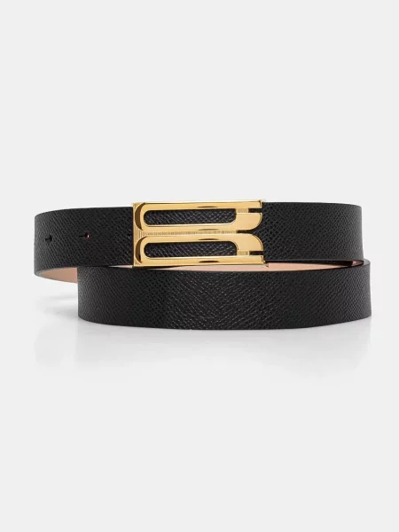 Victoria Beckham curea de piele femei negru