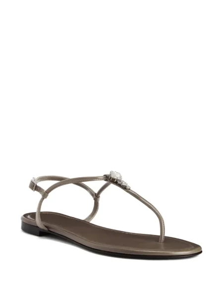 Sandale Giuseppe Zanotti fără toc gri