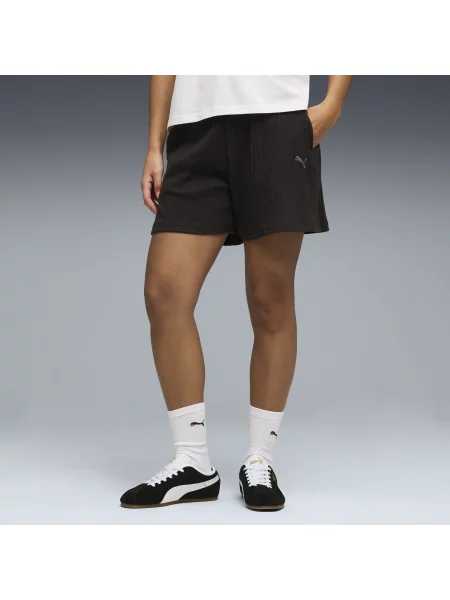 PUMA szorty z wysokim stanem HER 5" Akcesoria S czarny