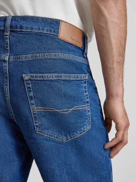 Szorty jeansowe o kroju regular fit z mieszanki bawełny model CASH' Pepe Jeans