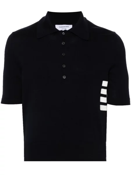 Polo Thom Browne tricotate albastru