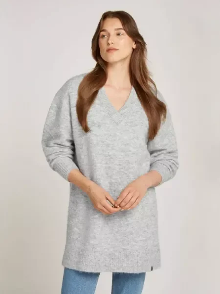 Calvin Klein Jeans Pulover cu adaos de lână gri