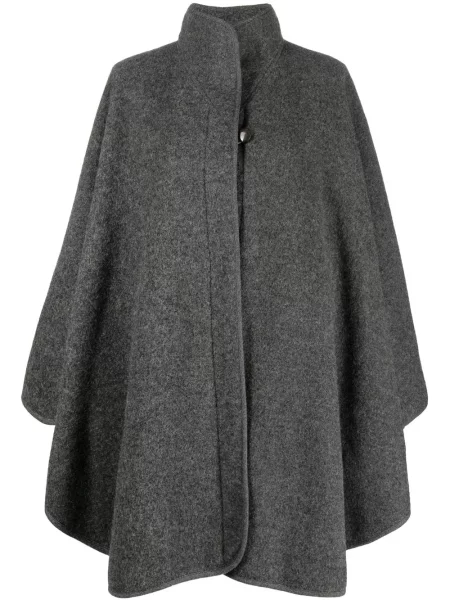 Retro pelerína A.n.g.e.l.o. Vintage Cult se stojáčkem šedý