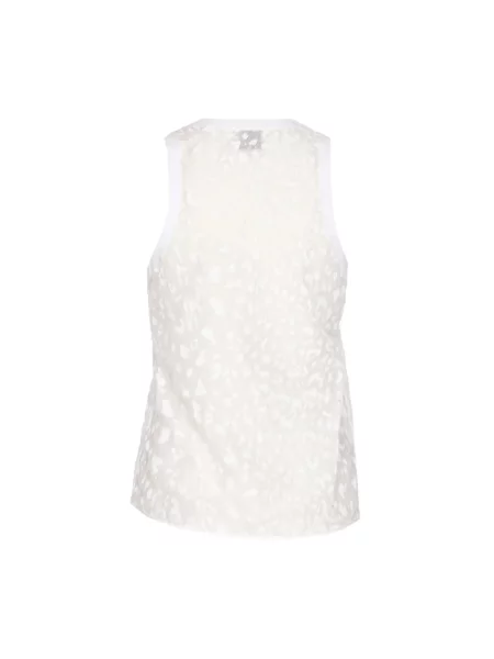 Jedwabny top Pinko casual biały
