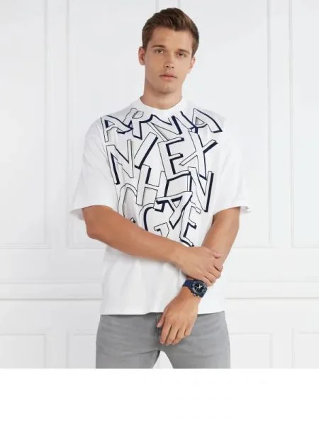 Armani Exchange Tricou alb