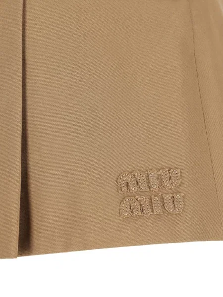 Cu centură fusta mini Miu Miu