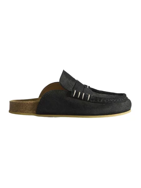 Klapki mules Jw Anderson skórzane czarne