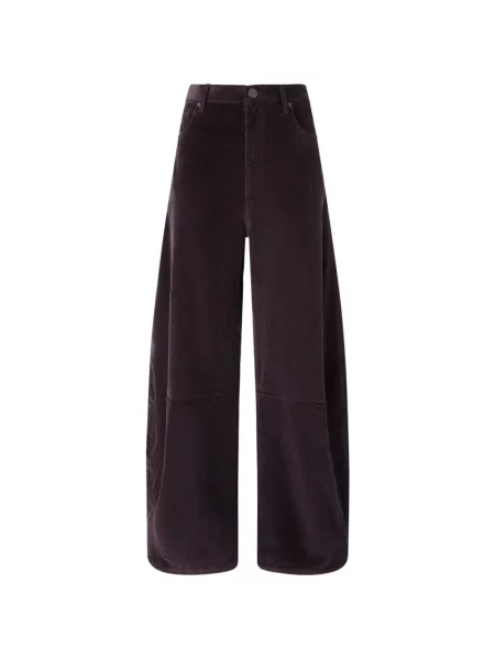 Pantaloni Pinko de catifea cord violet