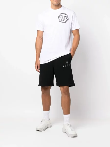 Krátké tričko Philipp Plein s potiskem bílé