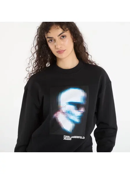 Суитшърт Karl Lagerfeld Jeans Relaxed Karl Sweat Black S черно